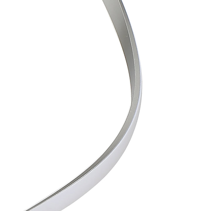 Mantra M5001 Nur XL Floor Lamp LED Dimmable Silver Frosted Acrylic Polished Chrome