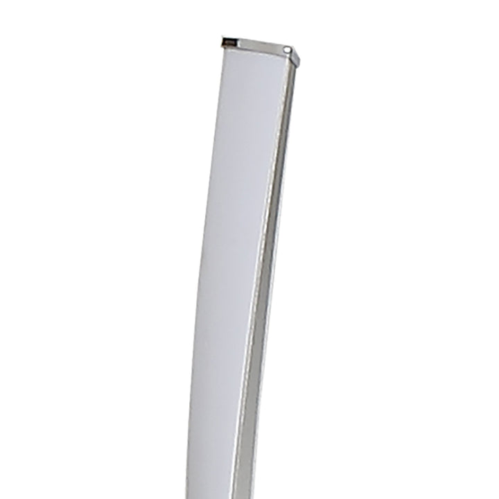 Mantra M5001 Nur XL Floor Lamp LED Dimmable Silver Frosted Acrylic Polished Chrome