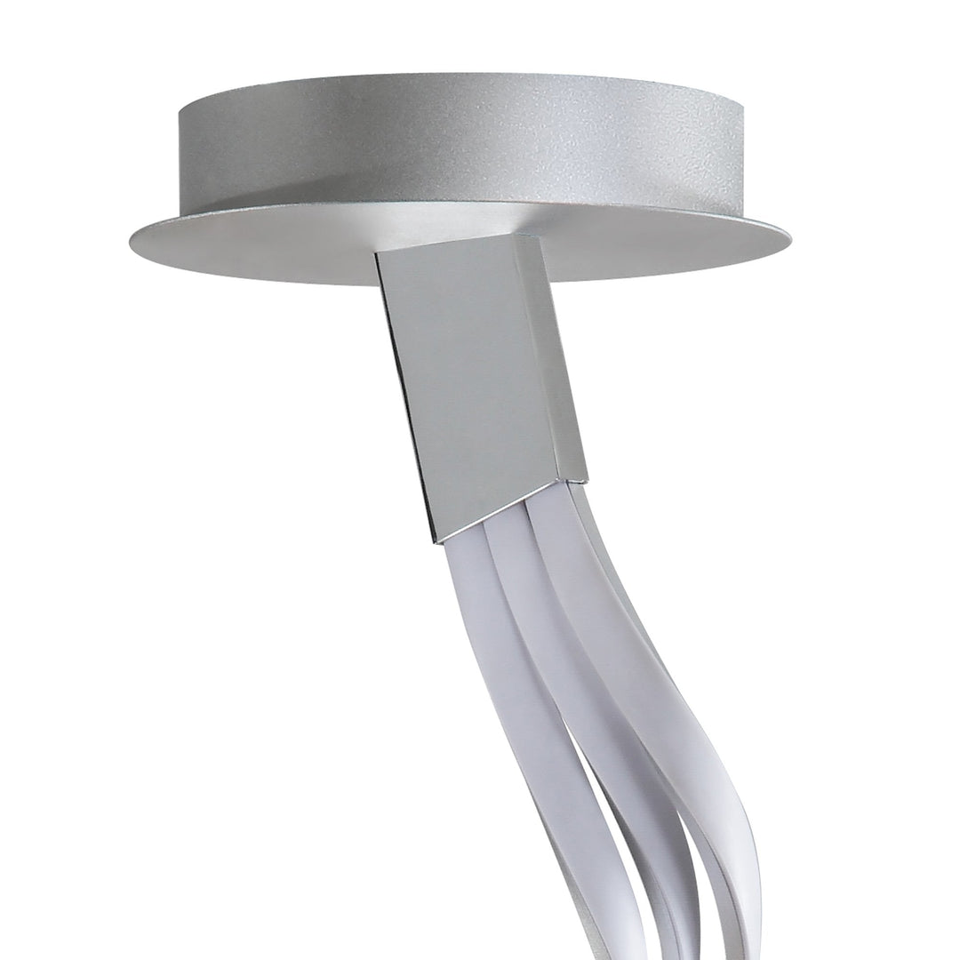 Mantra M5821 Nur XL Semi Ceiling LED Dimmable Silver Frosted Acrylic Polished Chrome