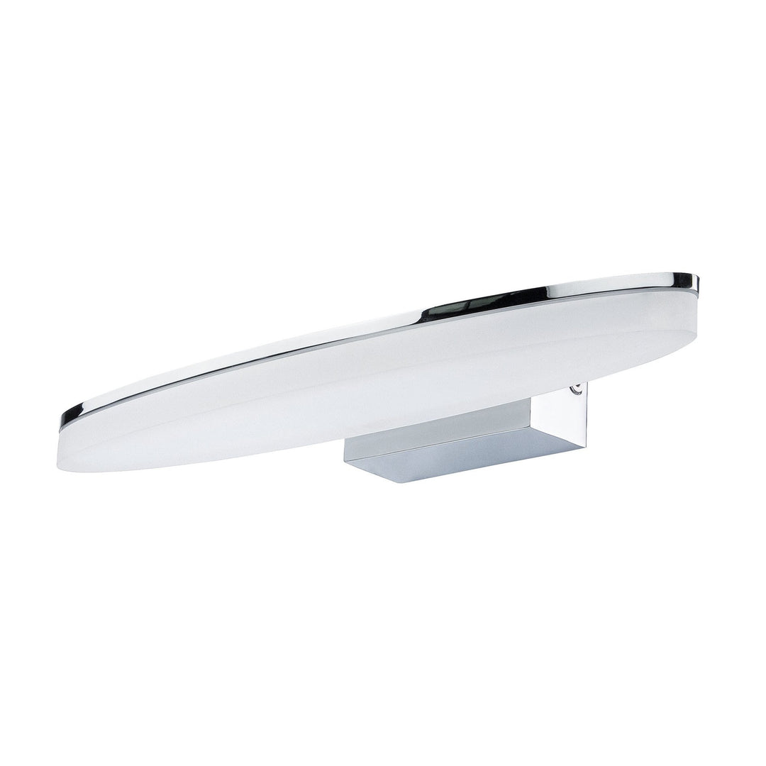 Mantra M8241/1 Ola Bathroom Wall Lamp 6W LED Oval Polished Chrome/Frosted Acrylic