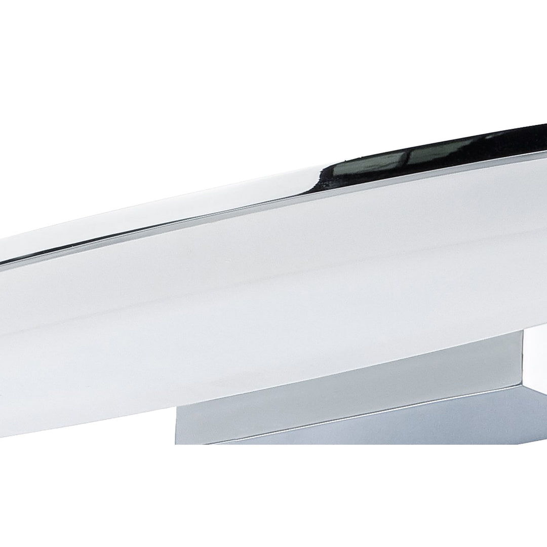 Mantra M8241/1 Ola Bathroom Wall Lamp 6W LED Oval Polished Chrome/Frosted Acrylic