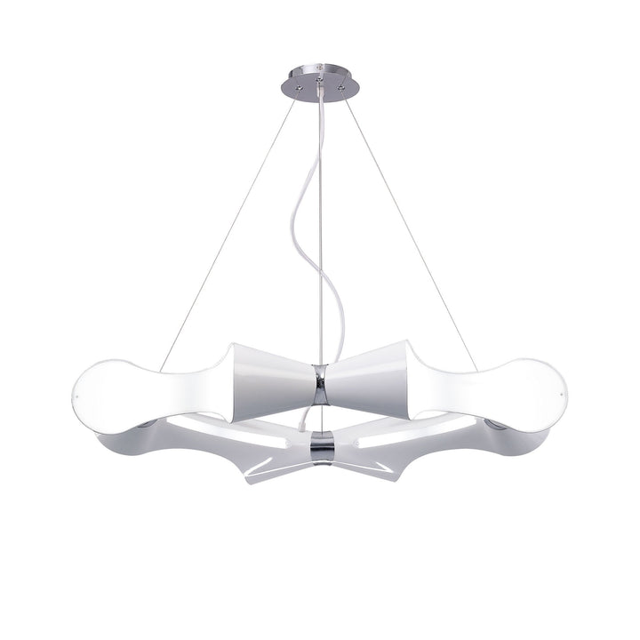 Mantra M1541 Ora Pendant 8 Light Round Polished Chrome/white
