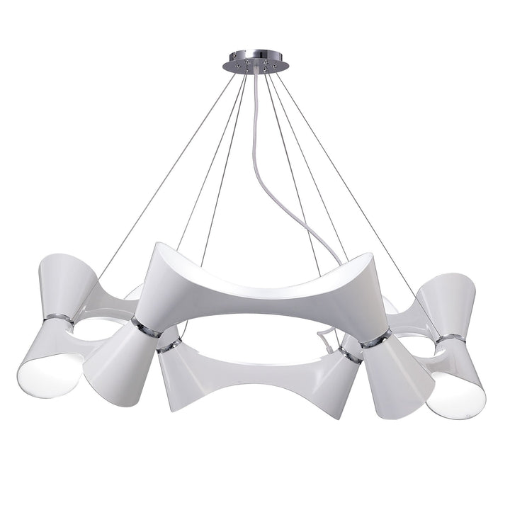 Mantra M1543 Ora Pendant 12 Light Polished Chrome/white