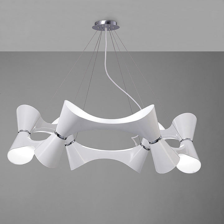 Mantra M1543 Ora Pendant 12 Light Polished Chrome/white