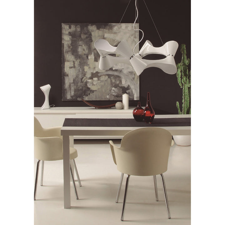 Mantra M1543 Ora Pendant 12 Light Polished Chrome/white