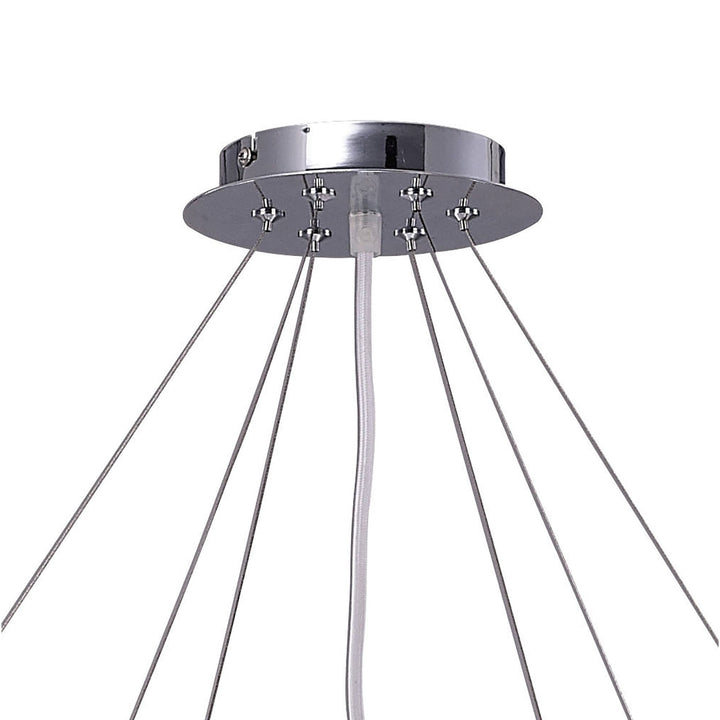 Mantra M1543 Ora Pendant 12 Light Polished Chrome/white