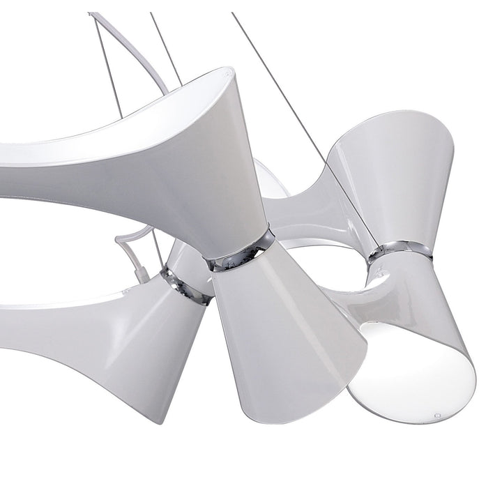 Mantra M1543 Ora Pendant 12 Light Polished Chrome/white