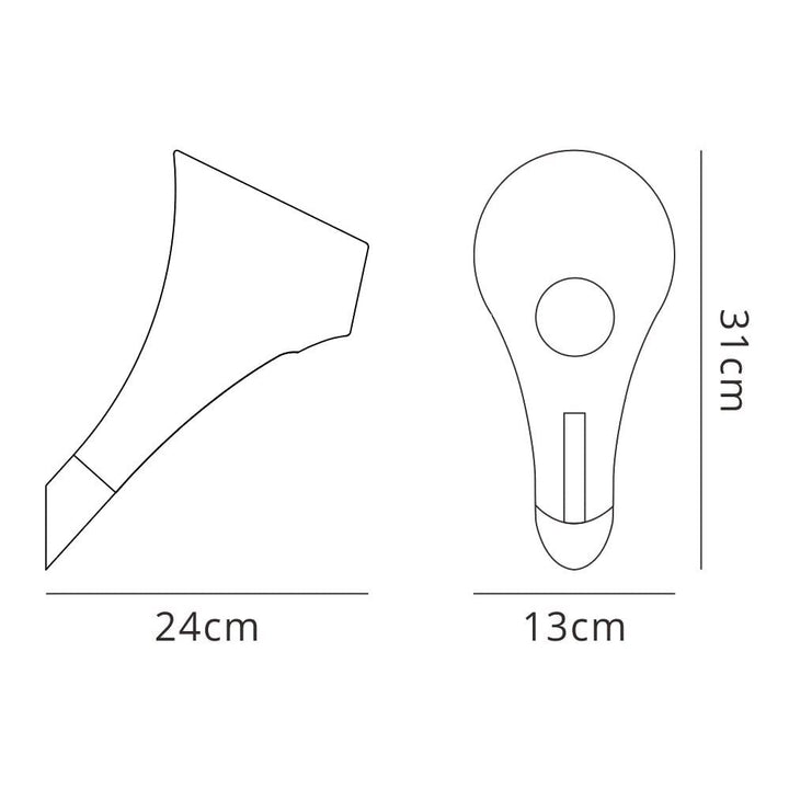 Mantra M1547 Ora Wall Lamp 1 Light Polished Chrome/white
