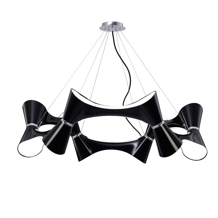 Mantra M1553 Ora Pendant 12 Light Polished Chrome/black