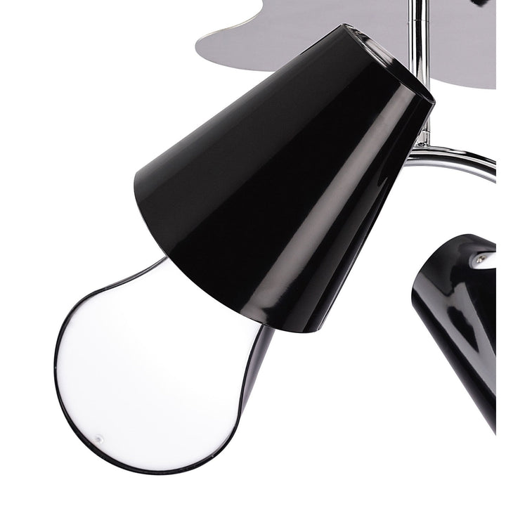Mantra M1555 Ora Ceiling 4 Light Polished Chrome/black