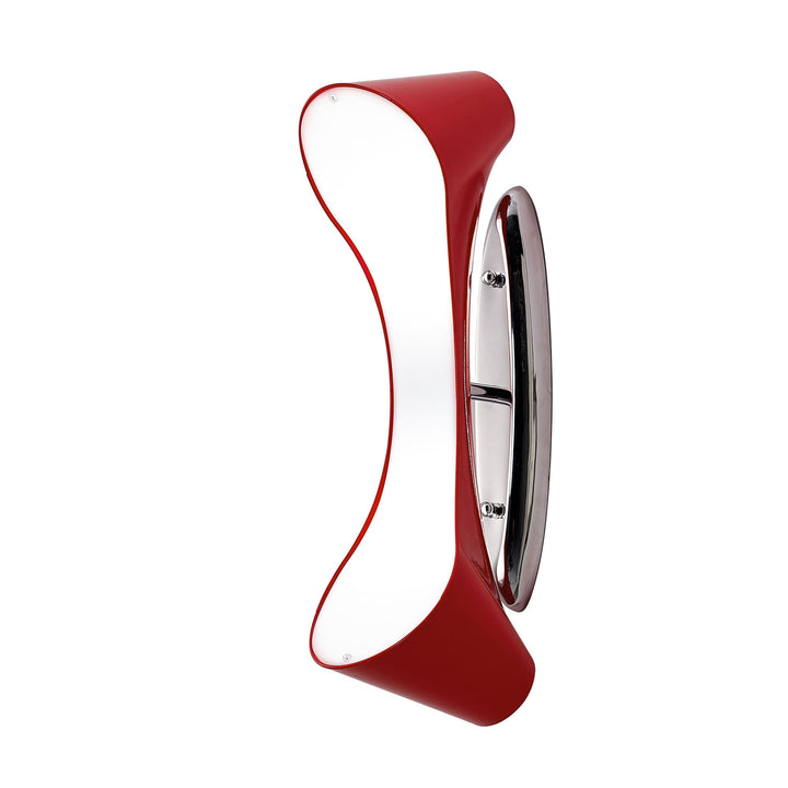 Mantra M1564 Ora Wall Lamp 2 Light Polished Chrome/red