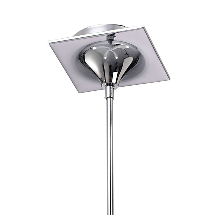 Mantra M1581 Ora Telescopic Convertible To Semi Flush 4 Light E27 Gloss White/White Acrylic/Polished Chrome