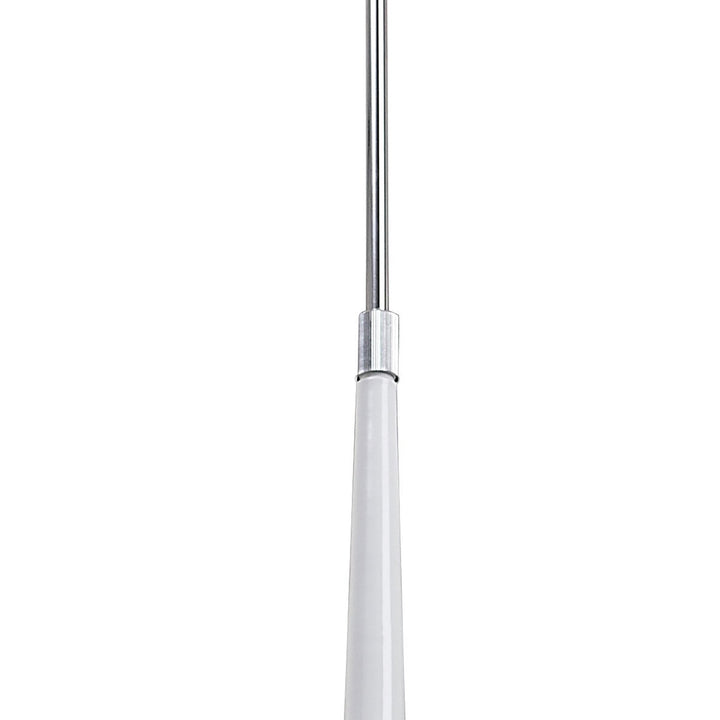 Mantra M1581 Ora Telescopic Convertible To Semi Flush 4 Light E27 Gloss White/White Acrylic/Polished Chrome