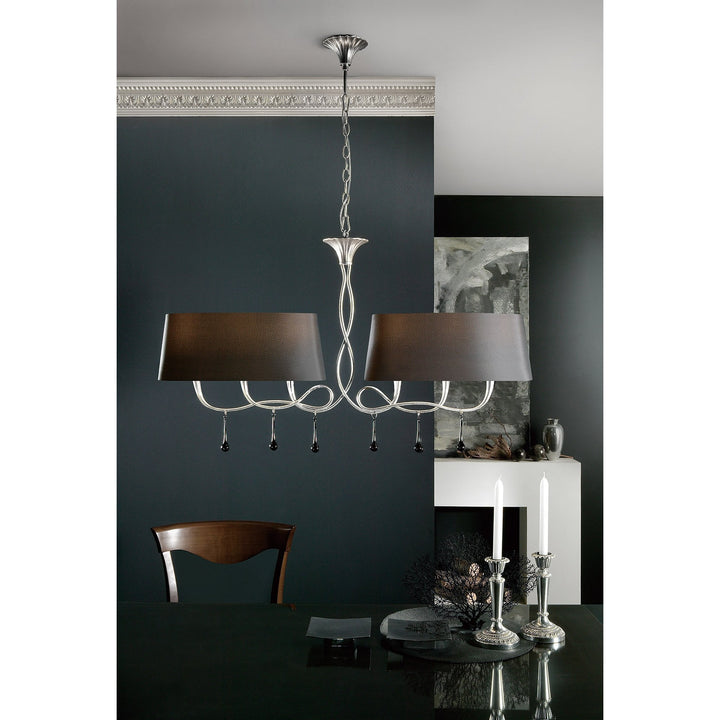 Mantra M0548 Paola Wall Lamp 1 Light E14 Gold Painted Cream Shade & Amber Glass Droplets