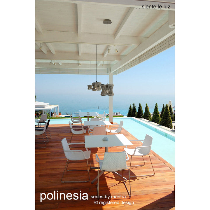 Mantra M7138 Polinesia Outdoor Floor Lamp 1 Light Beige Oscu