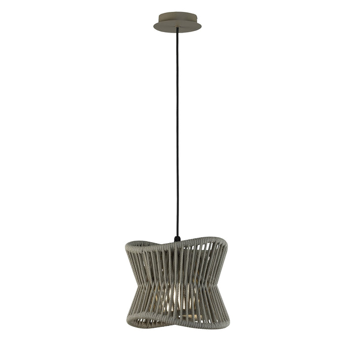 Mantra M7131 Polinesia Outdoor 31cm Pendant 1 Light Beige Oscu