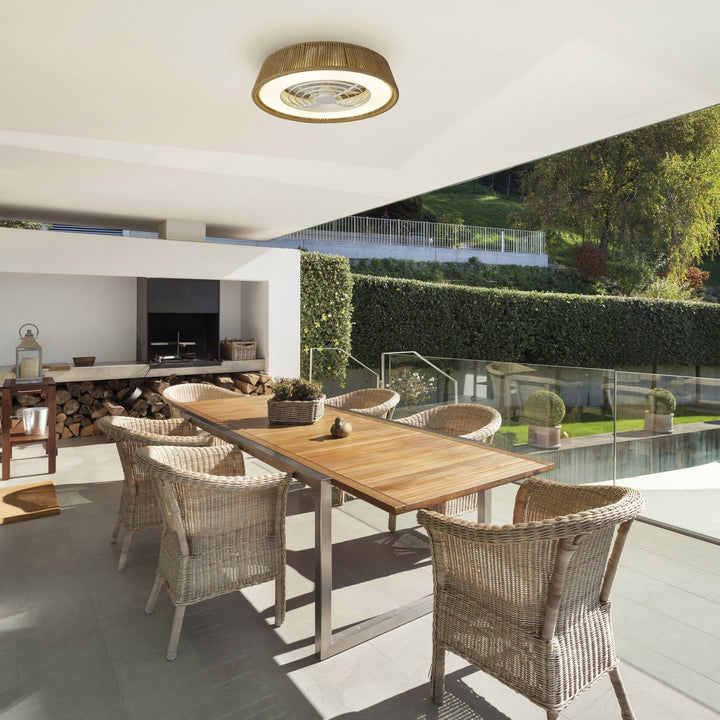 Mantra M7131 Polinesia Outdoor 31cm Pendant 1 Light Beige Oscu
