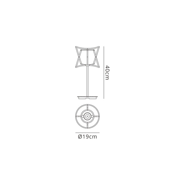 Mantra M7135 Polinesia Outdoor 19cm Table Lamp 2W LED Beige Oscu