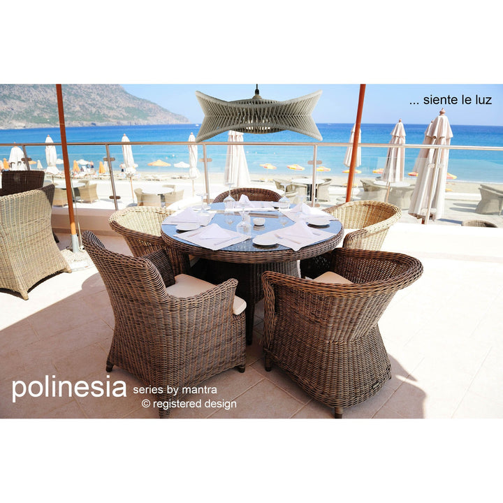 Mantra M7135 Polinesia Outdoor 19cm Table Lamp 2W LED Beige Oscu