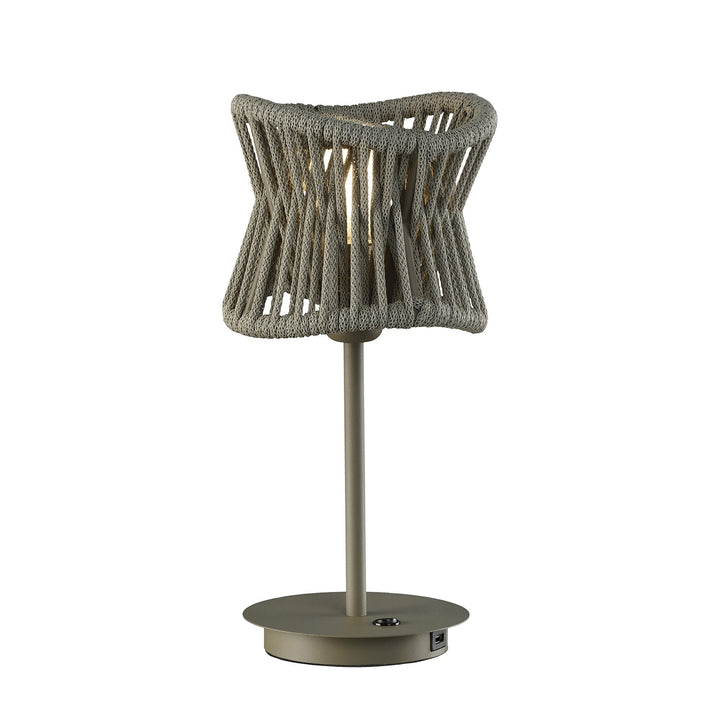 Mantra M7134 Polinesia Outdoor 19cm Table Lamp 1 Light Beige Oscu