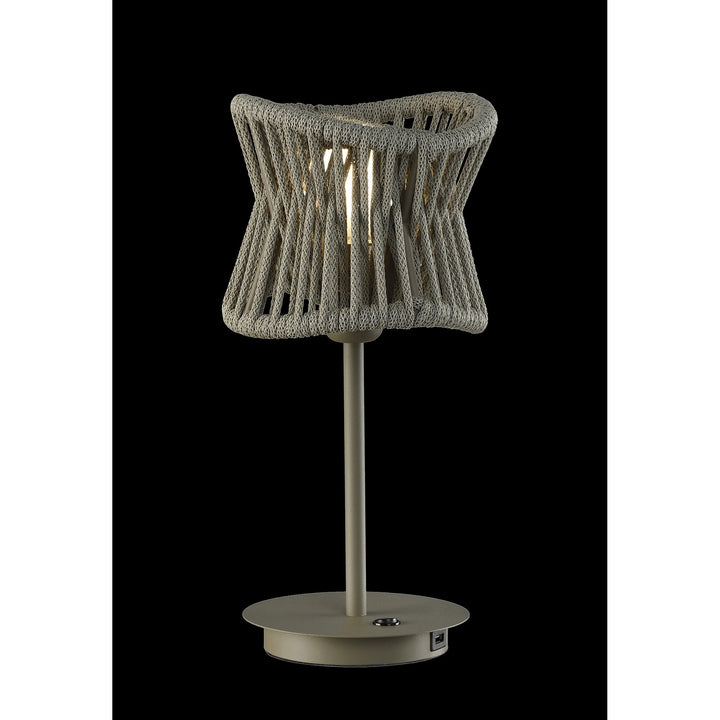 Mantra M7134 Polinesia Outdoor 19cm Table Lamp 1 Light Beige Oscu