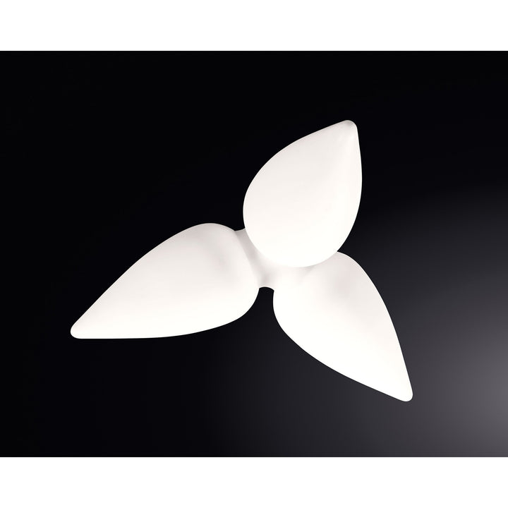 Mantra M1491 Palma Ceiling 3 Light CFL Outdoor Matt White/Opal White