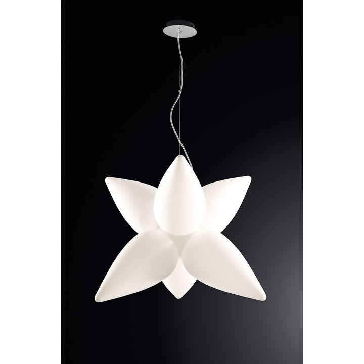 Mantra M1492 Palma Pendant 6 Light Outdoor White