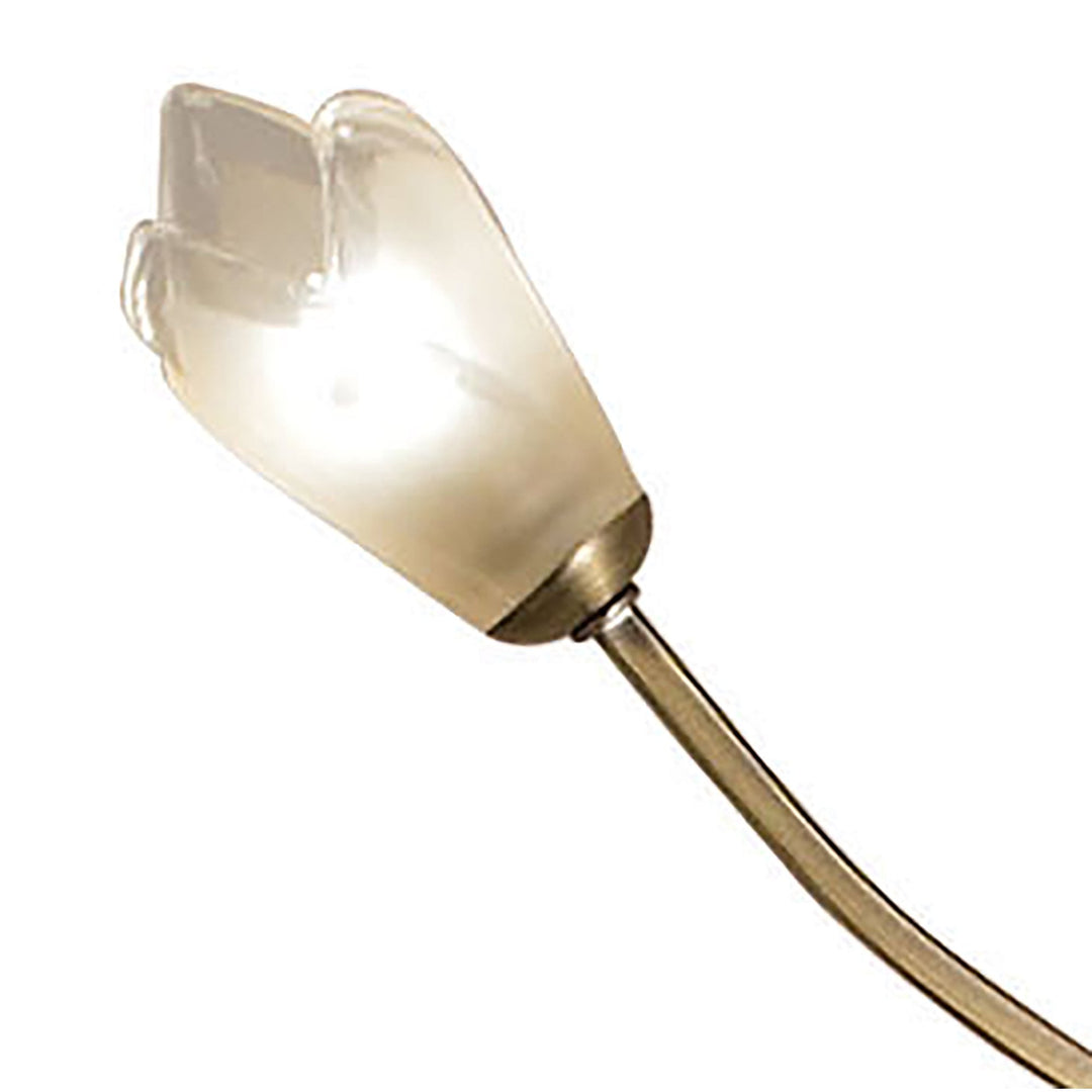 Mantra M0195AB Pietra Floor Lamp 4 Light G9 Antique Brass