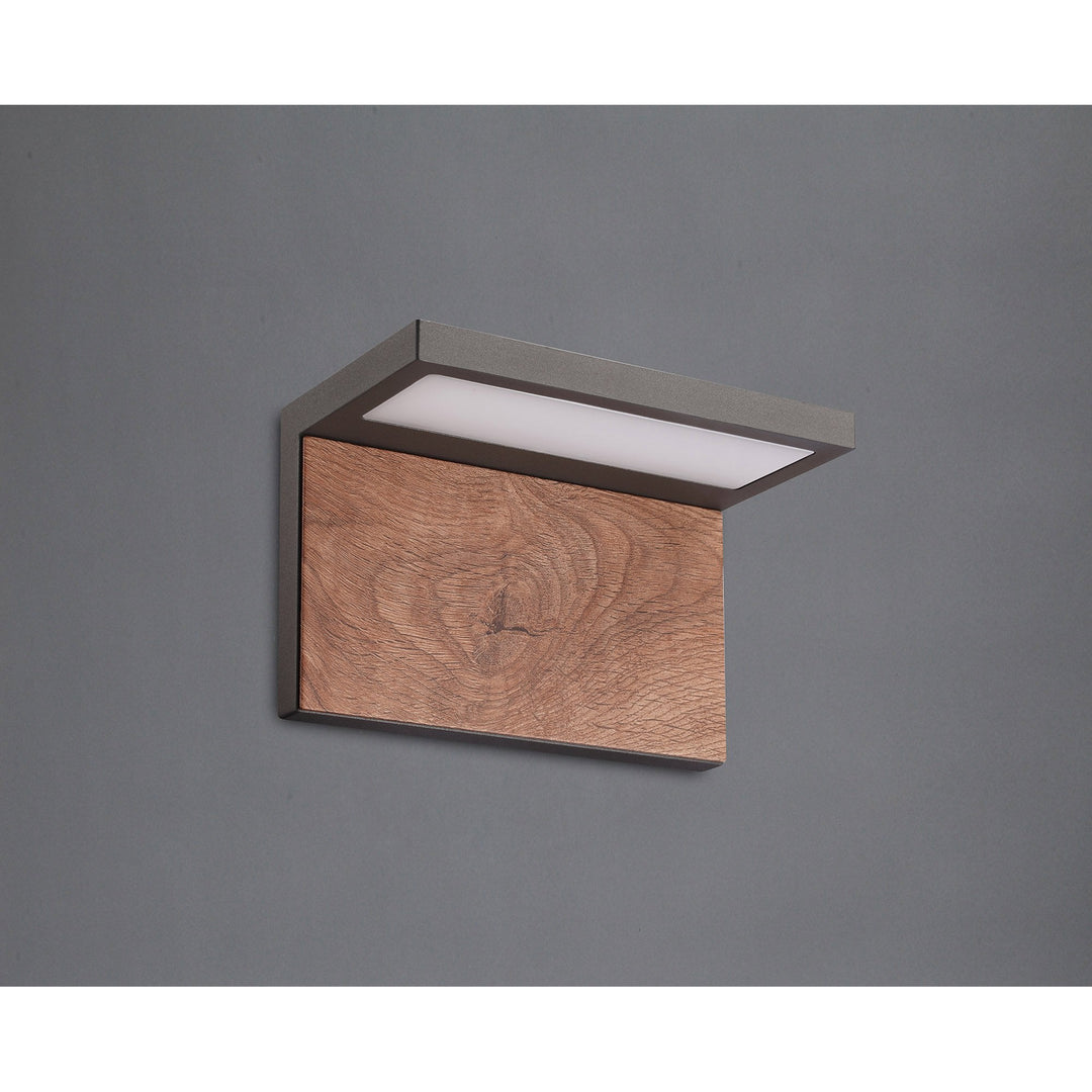 Mantra M6770 Ruka Outdoor Wall Lamp 13W LED Anthracite/Walnut