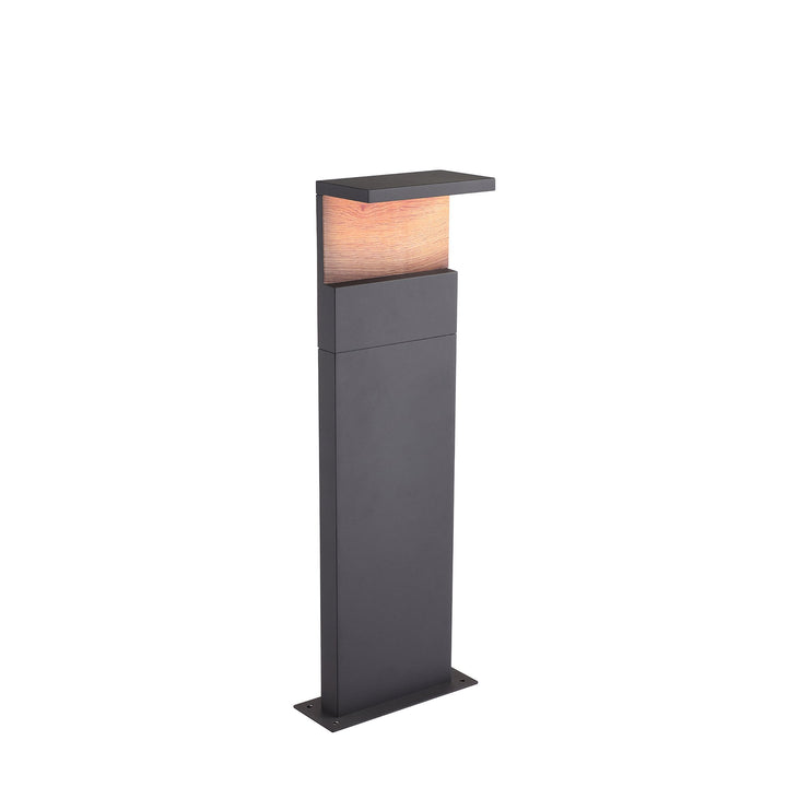 Mantra M6772 Ruka Outdoor Floor Lamp Medium 13W LED Anthracite/Walnut