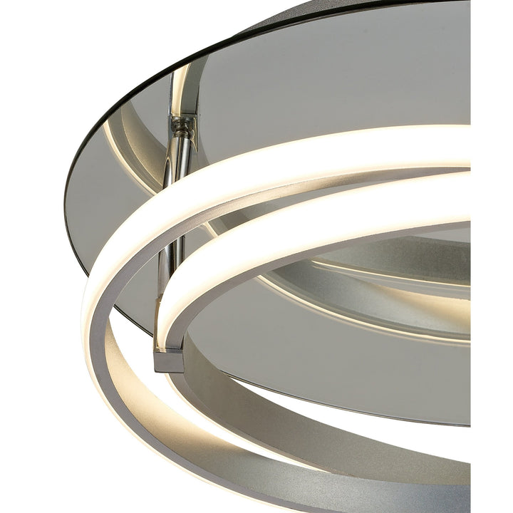Mantra M5727 Infinity Flush Ceiling Light LED Silver