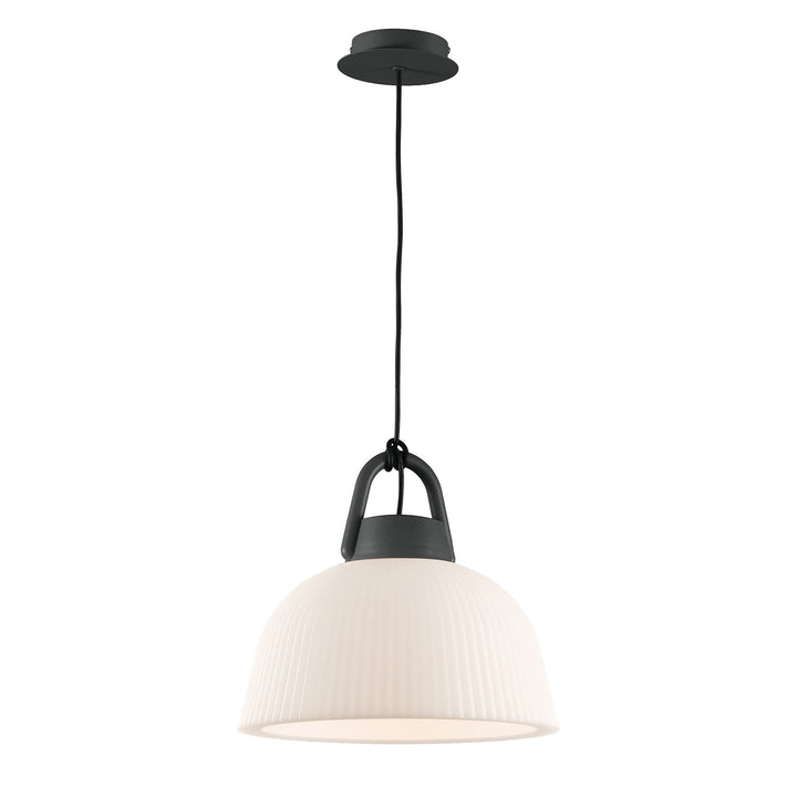 Mantra M6211 Kinke Dome Pendant 37cm Round Anthracite