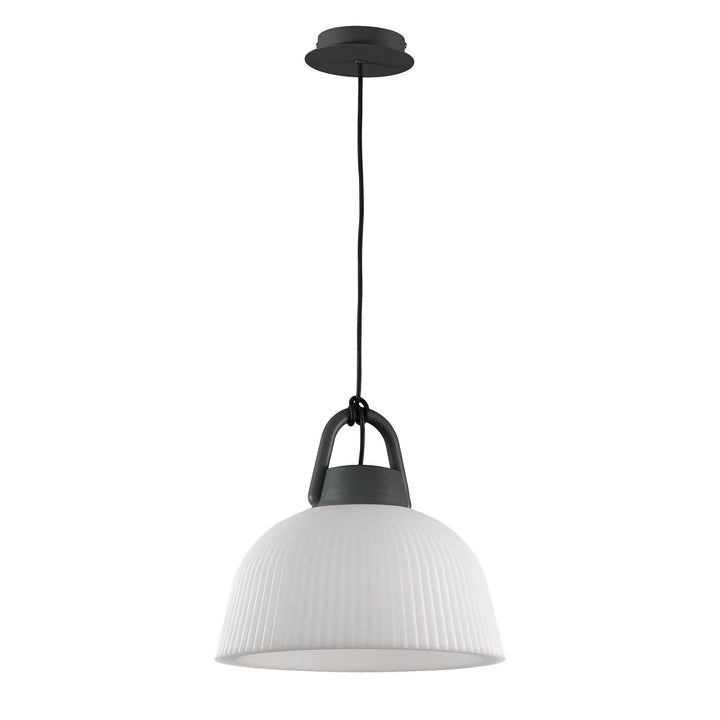 Mantra M6211 Kinke Dome Pendant 37cm Round Anthracite