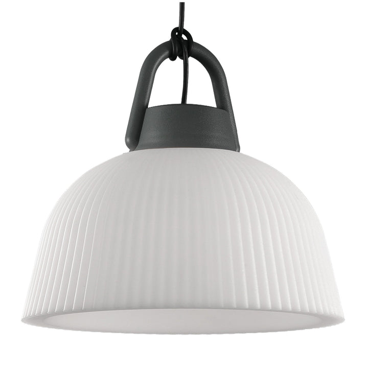 Mantra M6211 Kinke Dome Pendant 37cm Round Anthracite
