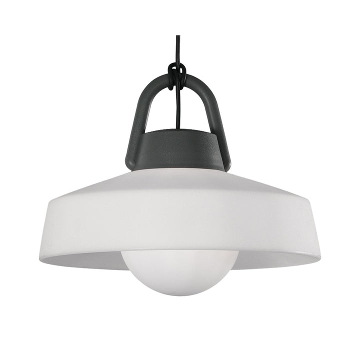 Mantra M6212 Kinke Bowl Pendant 40cm Round Anthracite