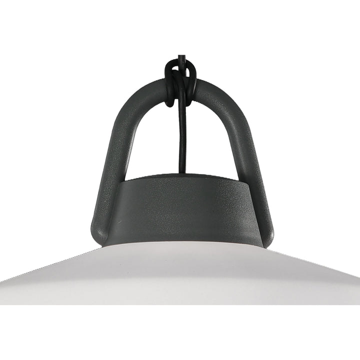 Mantra M6212 Kinke Bowl Pendant 40cm Round Anthracite