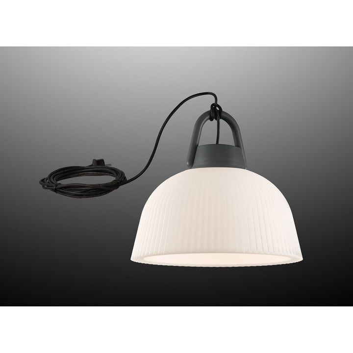 Mantra M6216 Kinke Dome Portable Pendant 37cm Round Anthracite