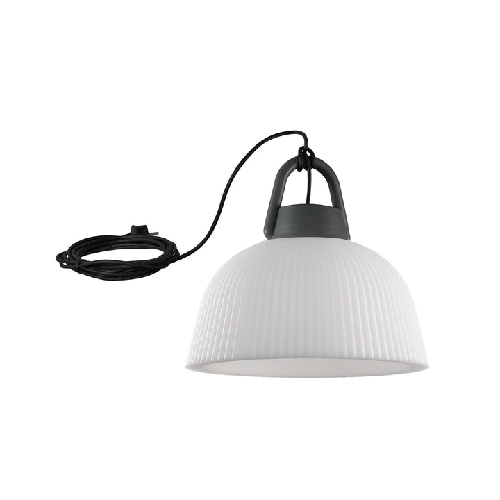 Mantra M6216 Kinke Dome Portable Pendant 37cm Round Anthracite