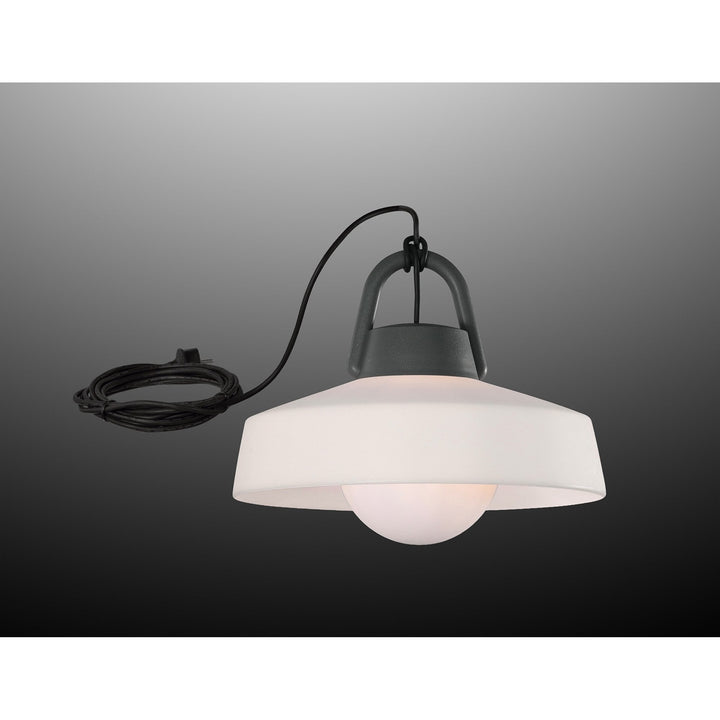 Mantra M6217 Kinke Bowl Portable Pendant 40cm Round Anthracite