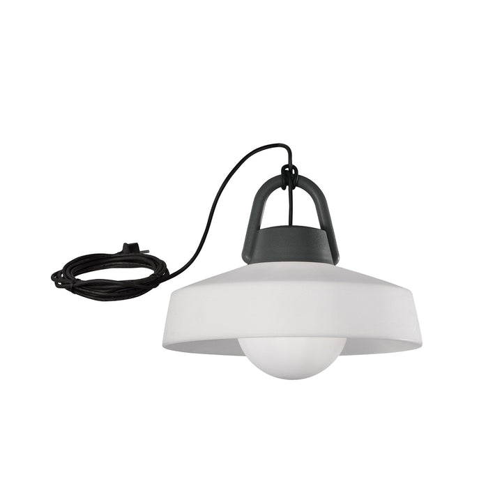 Mantra M6217 Kinke Bowl Portable Pendant 40cm Round Anthracite