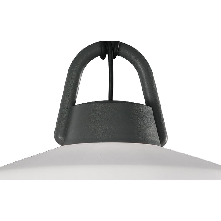 Mantra M6217 Kinke Bowl Portable Pendant 40cm Round Anthracite