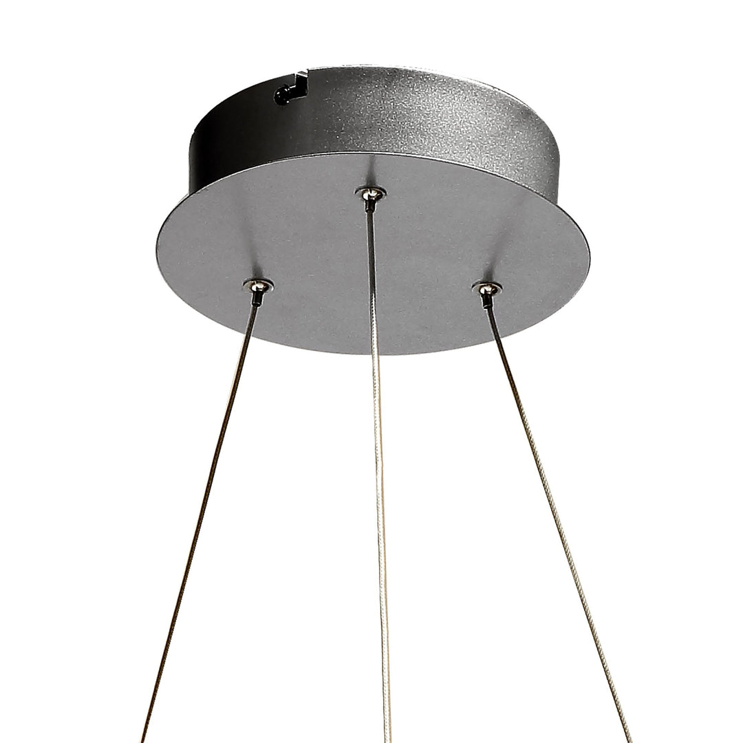 Mantra M5380 Infinity Pendant LED Silver Polished Chrome White Acrylic