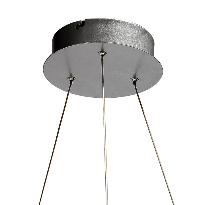 Mantra M5380 Infinity Pendant LED Silver Polished Chrome White Acrylic