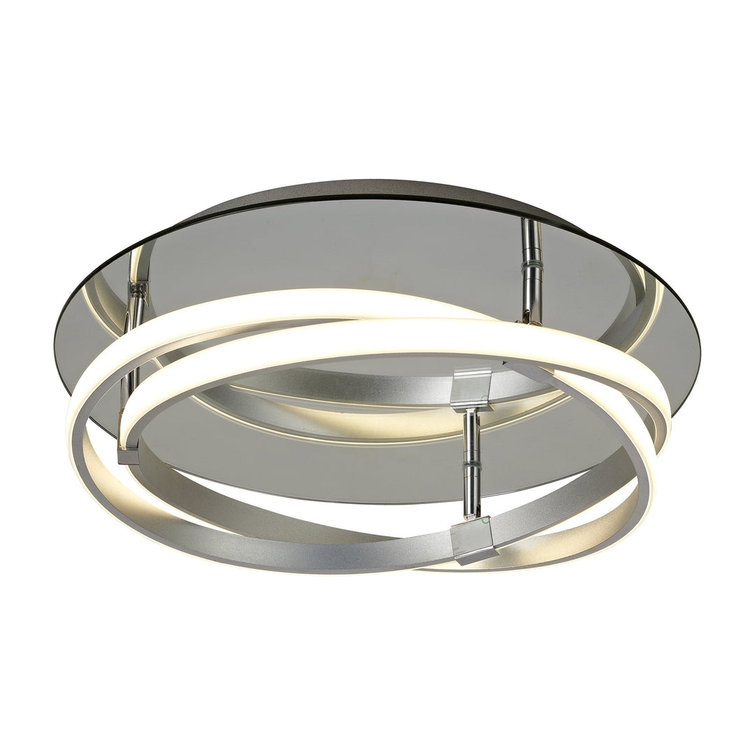Mantra M5382 Infinity Flush LED Silver Polished Chrome White Acrylic