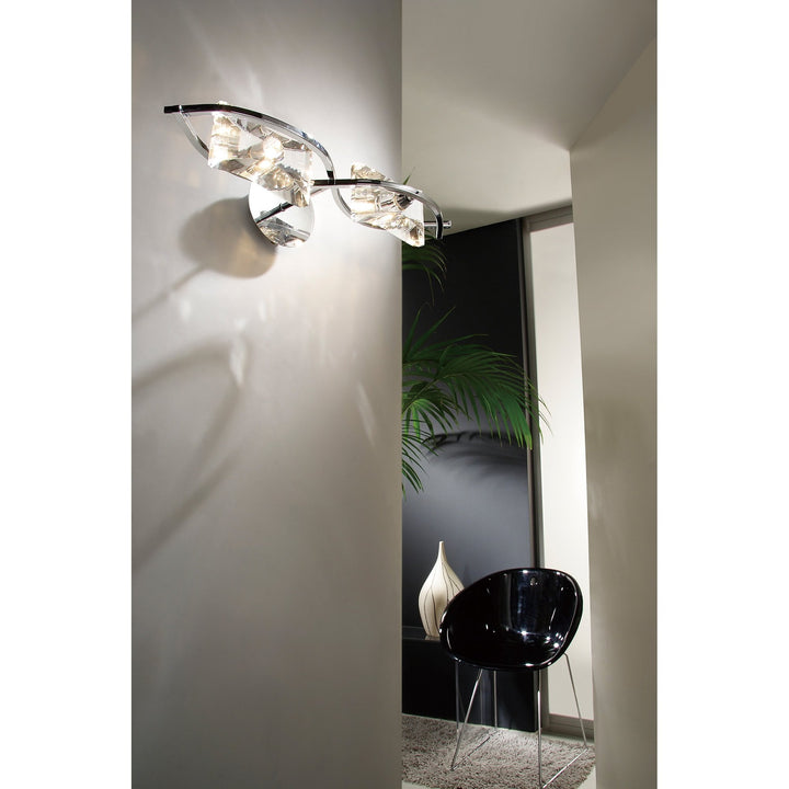 Mantra M0893/S Kromo Wall 2 Light Switched