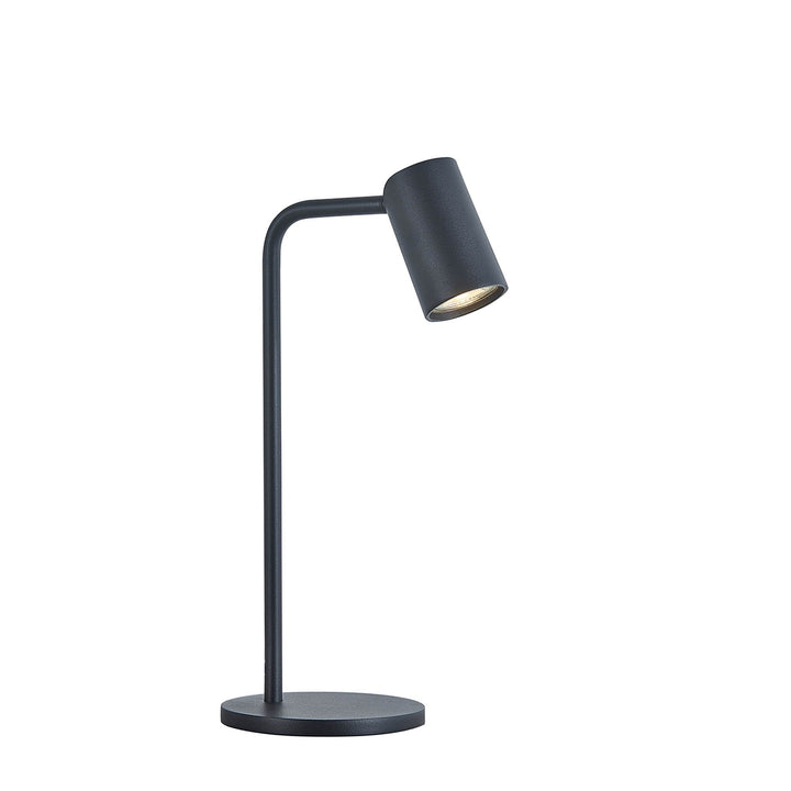 Mantra M7515 Sal Small Table Lamp Inline Switch 1 Light GU10 Sand Black