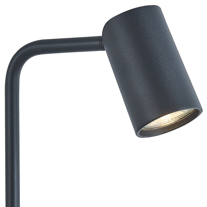Mantra M7515 Sal Small Table Lamp Inline Switch 1 Light GU10 Sand Black