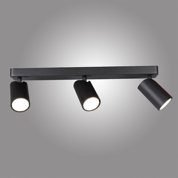 Mantra M6711 Sal Linear 3 Light Spotlight GU10 Matt Black
