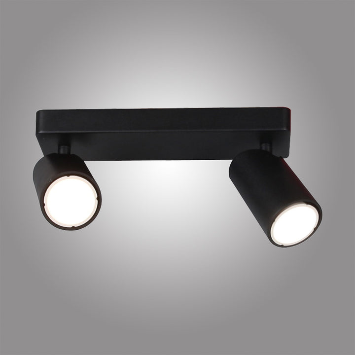 Mantra M6712 Sal Linear 2 Light Spotlight GU10 Matt Black
