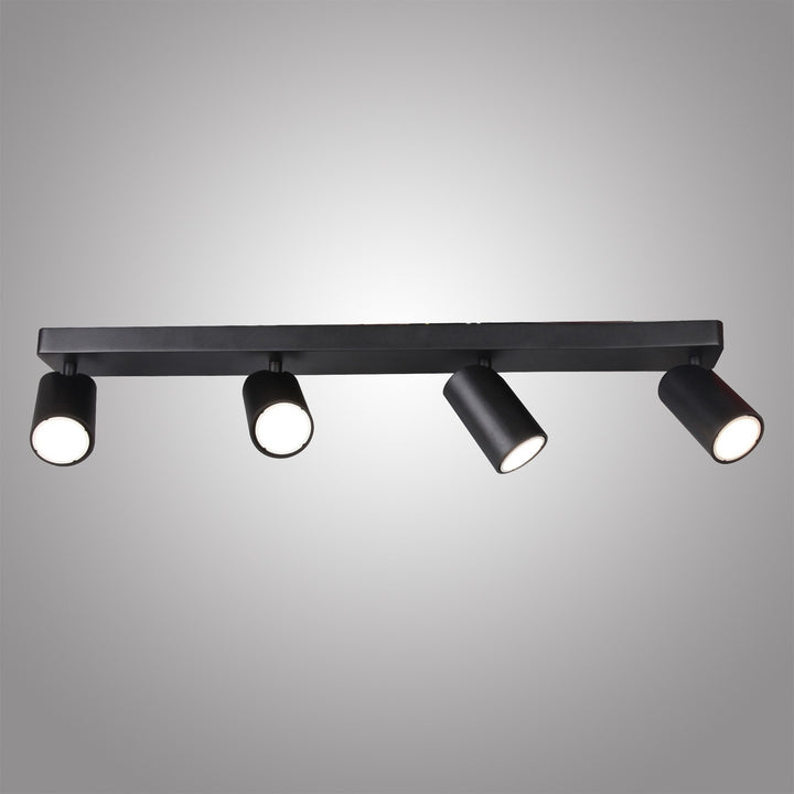 Mantra M6710 Sal Linear 4 Light Spotlight GU10 Matt Black